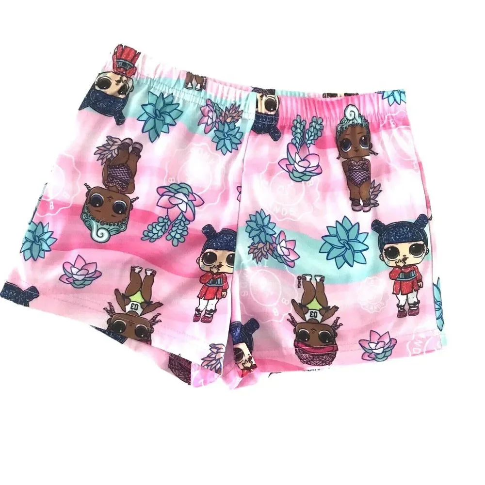L.O.L. Surprise! Girls Tropical Vacation Time Button‎ Front Sleepwear - Size 8